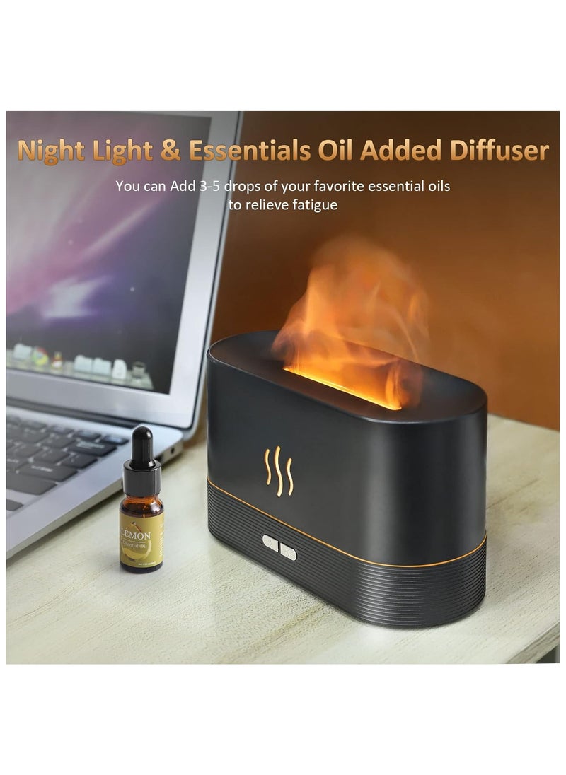 Essential Oil Diffuser with Flame Night Light 180ml USB Ultrasonic Diffuser for Home Office Automatic Closing Drawer (Black) - pzsku/ZDEC72EA6560D8ACD8E2EZ/45/_/1700480623/44e66780-c6f8-4473-8e07-380629636572