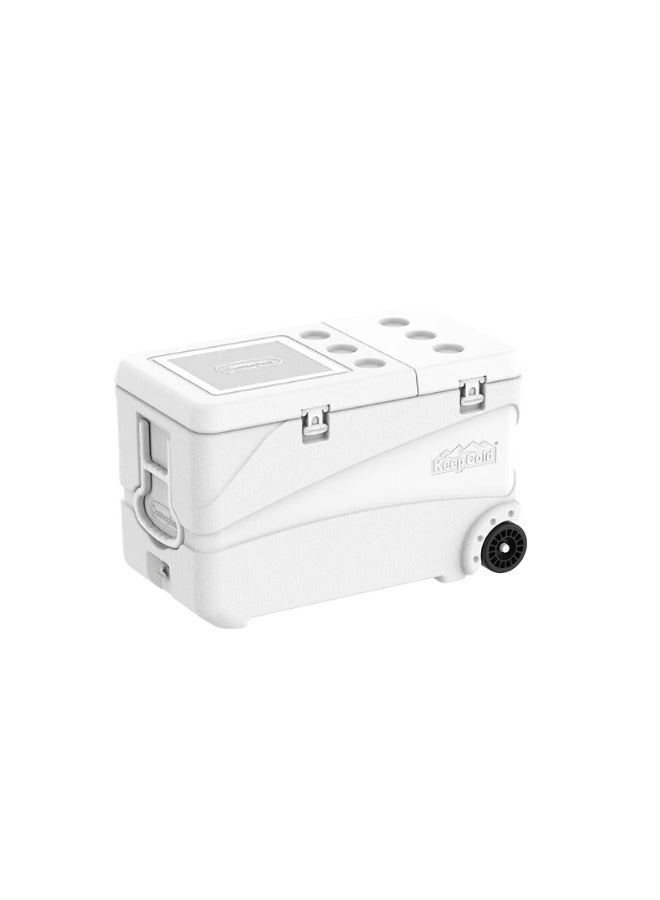 كوزموبلاست صندوق ثلج كيب كولد ديلوكس مع عجلات سعة 102 لتر