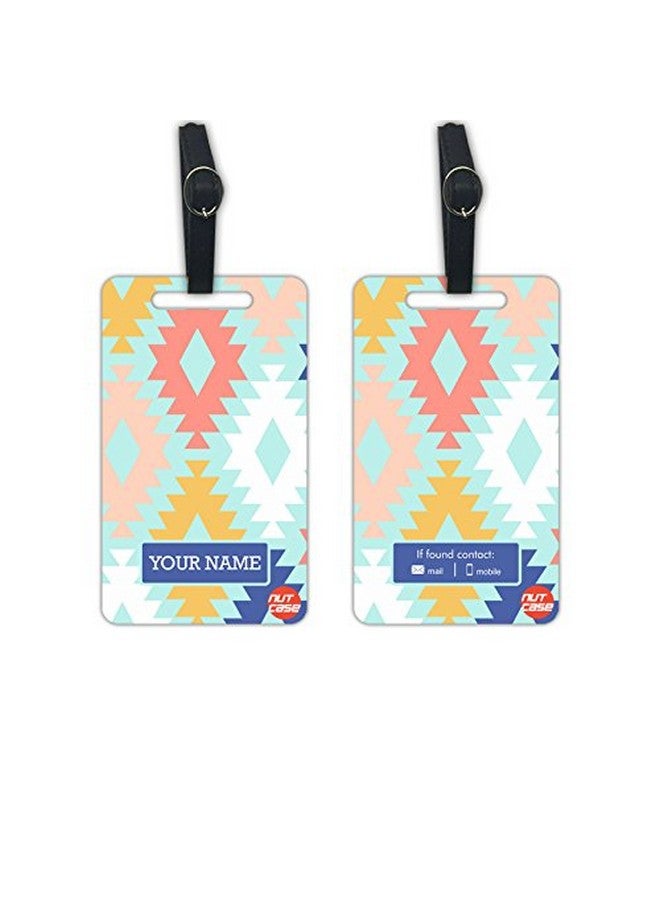 Nutcase Personalized Metal Luggage Travel Baggage Tags from Nutcase - Set of 2 Tags