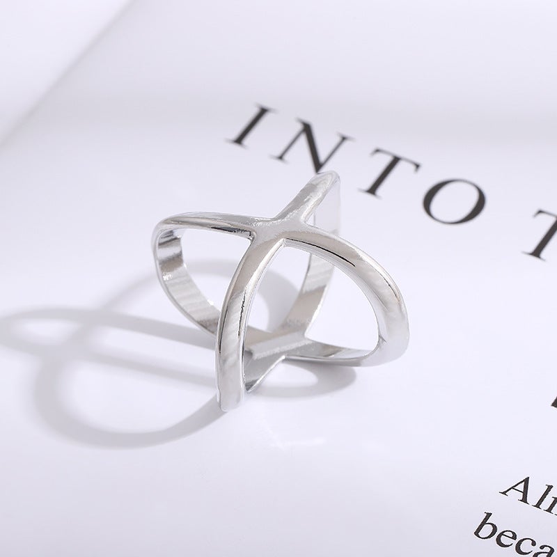 Korean Versatile Silk Scarf Buckle Silver  - Image 1