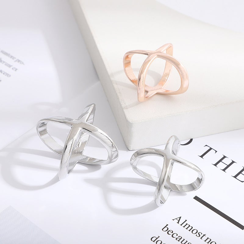 Korean Versatile Silk Scarf Buckle Silver  - Image 5