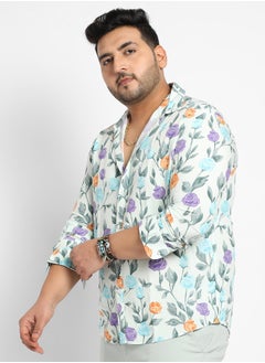 Instafab Plus Rose Garden Print Shirt  - Image 3