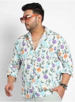 Instafab Plus Rose Garden Print Shirt  - Image 1