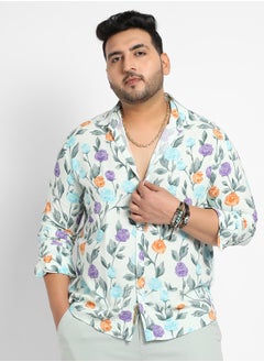 Instafab Plus Rose Garden Print Shirt  - Image 2