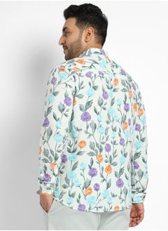 Instafab Plus Rose Garden Print Shirt  - Image 4