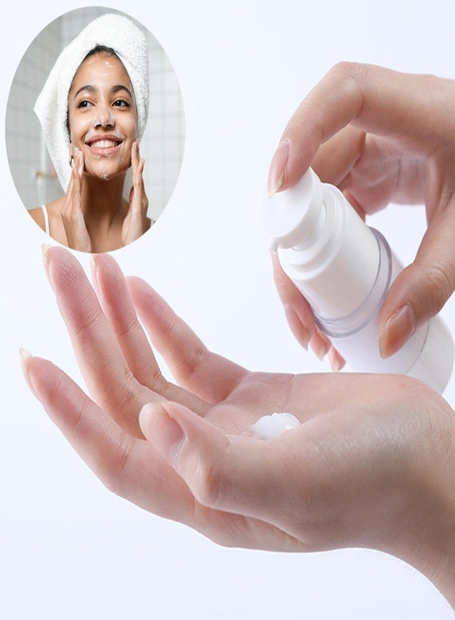 Qeuly 3 Pack Airless Pump Bottles 1.7 oz Travel Size Pump Bottle Lotion Container Refillable Cosmetic Pump Dispensers for Foundation Moisturizer Shampoo Toiletry (SN-50) - Image 4