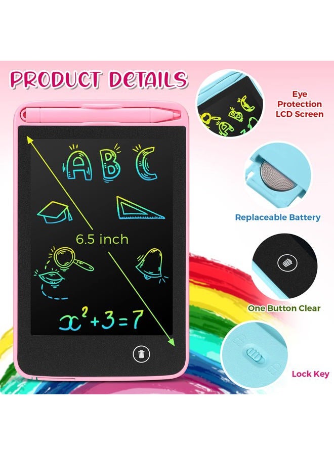 Zhehao 12 Pcs LCD Writing Tablet Drawing Board Doodle Board Educational Toys Erasable Electronic Painting Learning Pads Gift for Girls Boys(Vivid Color, 6.5 Inch Screen) - Image 2