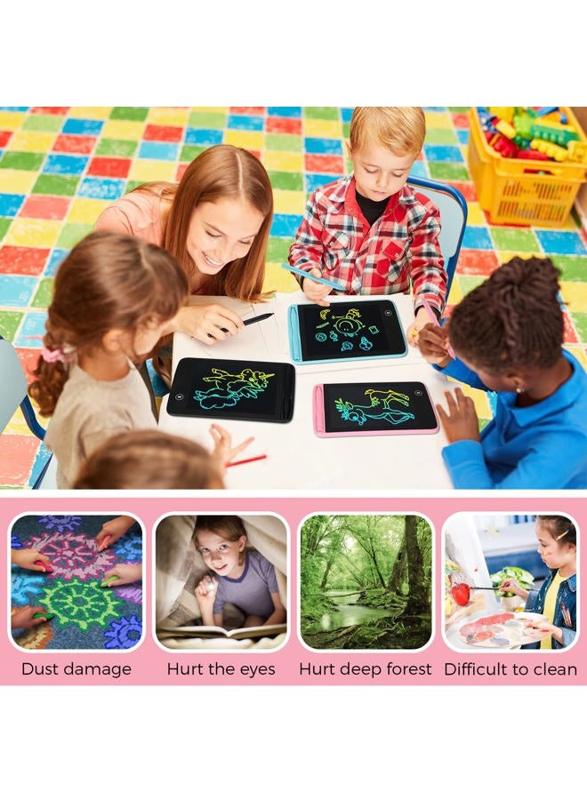 Zhehao 12 Pcs LCD Writing Tablet Drawing Board Doodle Board Educational Toys Erasable Electronic Painting Learning Pads Gift for Girls Boys(Vivid Color, 6.5 Inch Screen) - Image 5