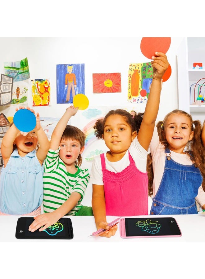 Zhehao 12 Pcs LCD Writing Tablet Drawing Board Doodle Board Educational Toys Erasable Electronic Painting Learning Pads Gift for Girls Boys(Vivid Color, 6.5 Inch Screen) - Image 3