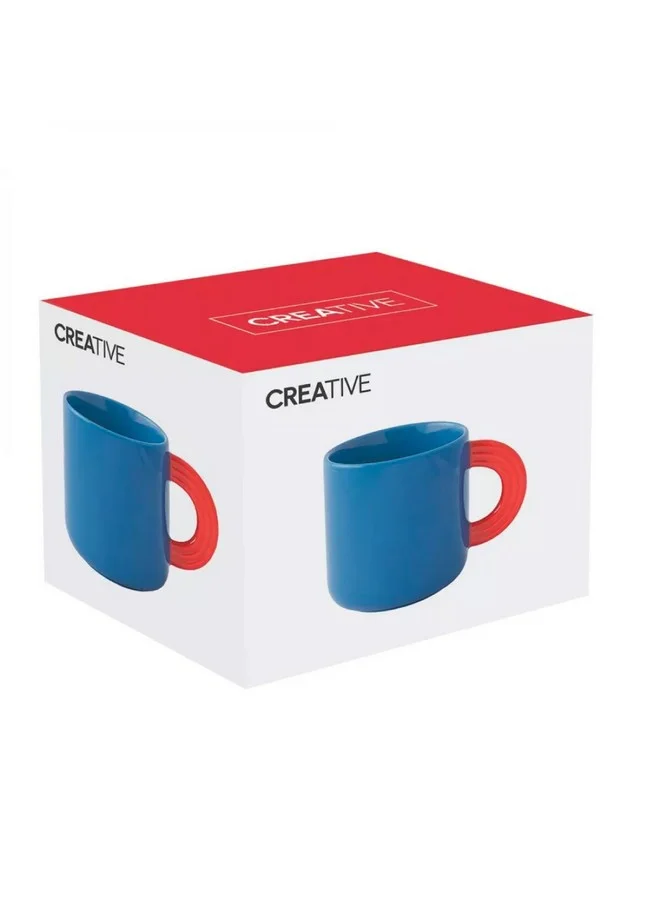 Easy Life Creative Series Dishwasher Safe Porcelain Coffee Mug Blue and Red 350ml R1740#CRCB
