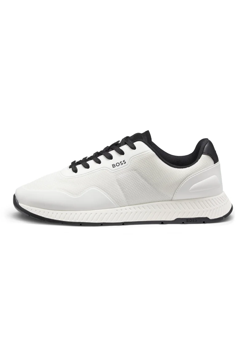 BOSS beige TTNM mesh sneakers with smooth trims for Men | Best Price UAE