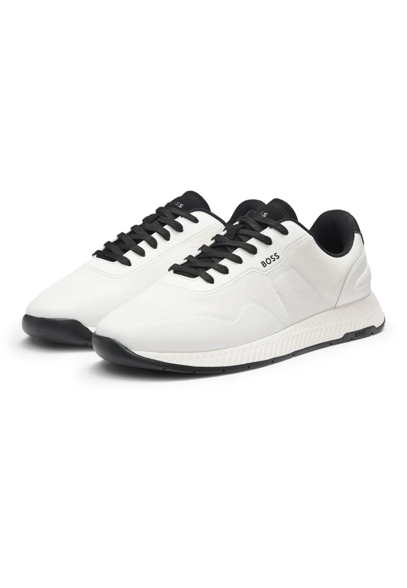 BOSS TTNM mesh trainers with smooth trims