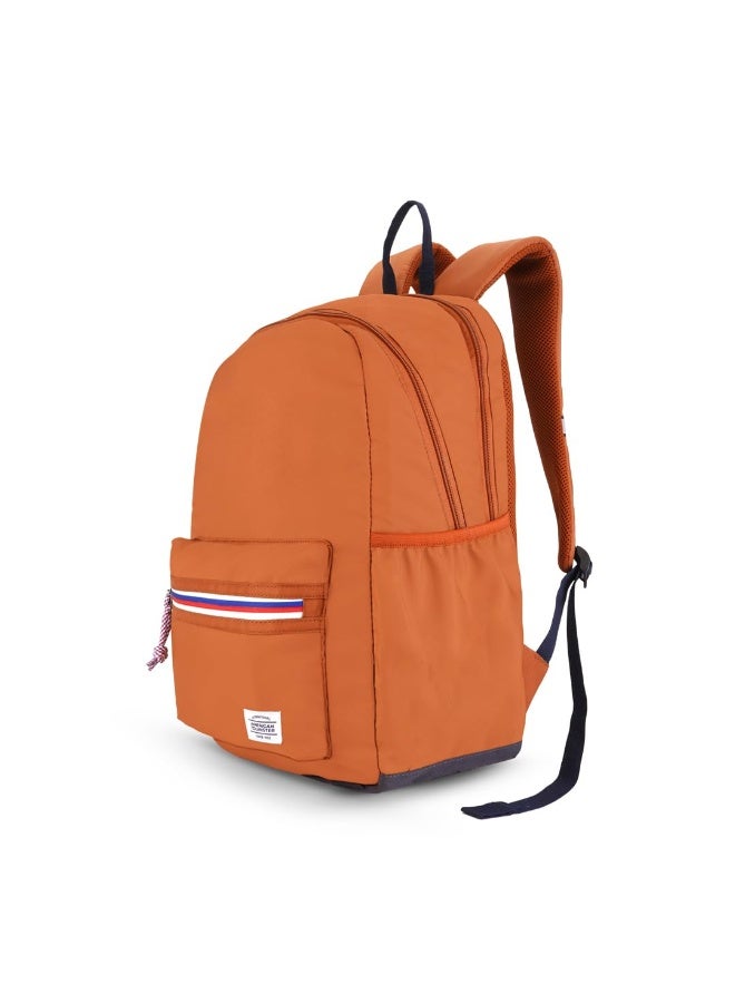 American Tourister Carter, 28L Volume College and Office 4 Compartment Laptop Backpack with Front Organizer and Spacious Interiors for Unisex - Ginger,Orange - Image 1