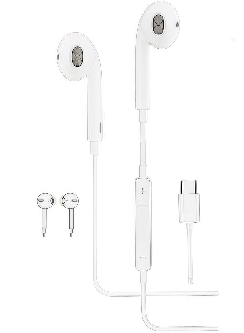 Denx HIFI Music Wired Headphones for iPhones Wired Earbuds, Powerfull Bass Type-C Compatible with iPhone 16/15 Pro/Max, Galaxy S25/S24/S23/S22/S21, Pixel 9/8/7/6/5 Other DX301-B - Image 2