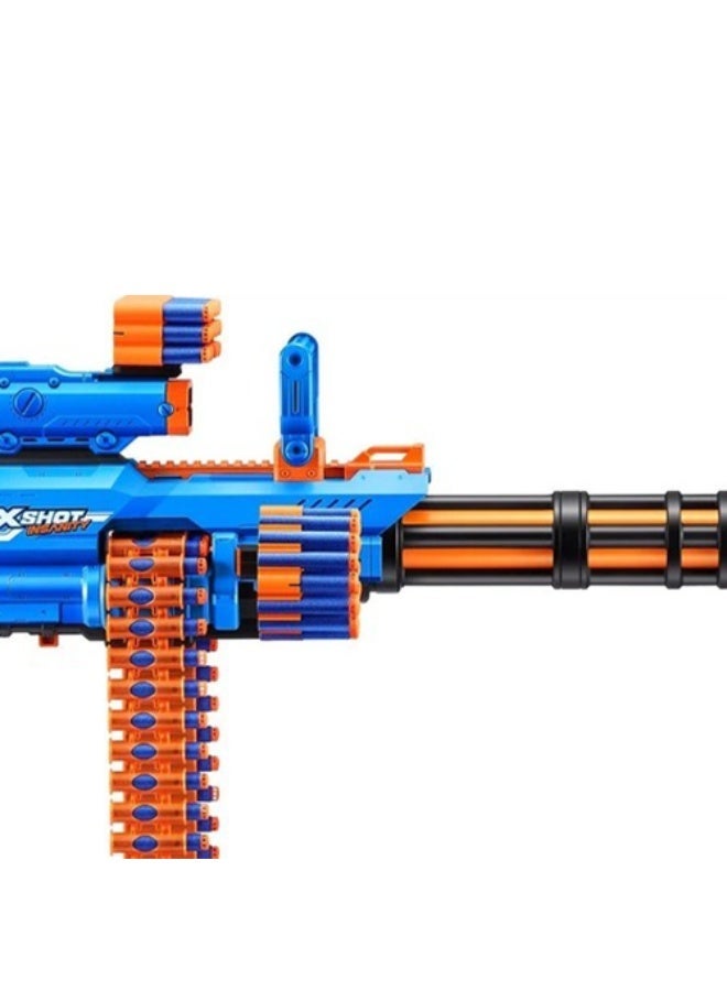 ZURU-XSHOT-INSANITY-SERIES 1 Motorized Rage Fire Gatlin Gun (72Darts,40chains) Open Box,Bulk,4pcs,No Inner,STD Color - Image 2