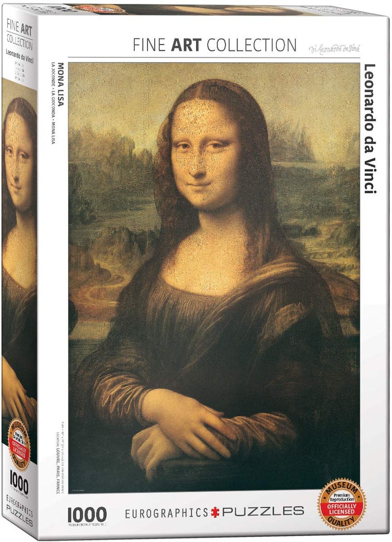 eurographics يورو جرافيكس مونا ليزا بواسطة ليوناردو دا فينشي 1000 قطعة لغز 60001203 - Image 2