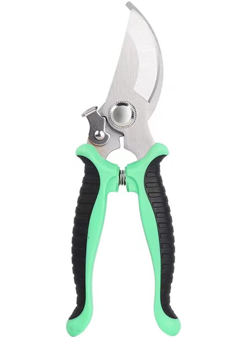 RATSAW - 19cm Hand Gardening Cutter Professional Garden Scissors with Stainless Steel Blade Ultra Sharp Scissors for Trimming Fruits Flowers Plants Green - Image 1