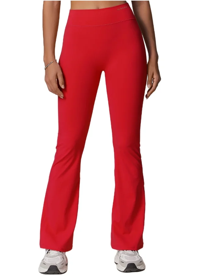 كون.يوغا Womens High Waist Contour Seamless Workout sport Flared Leggings Yoga Pants Tummy Control Running Pants