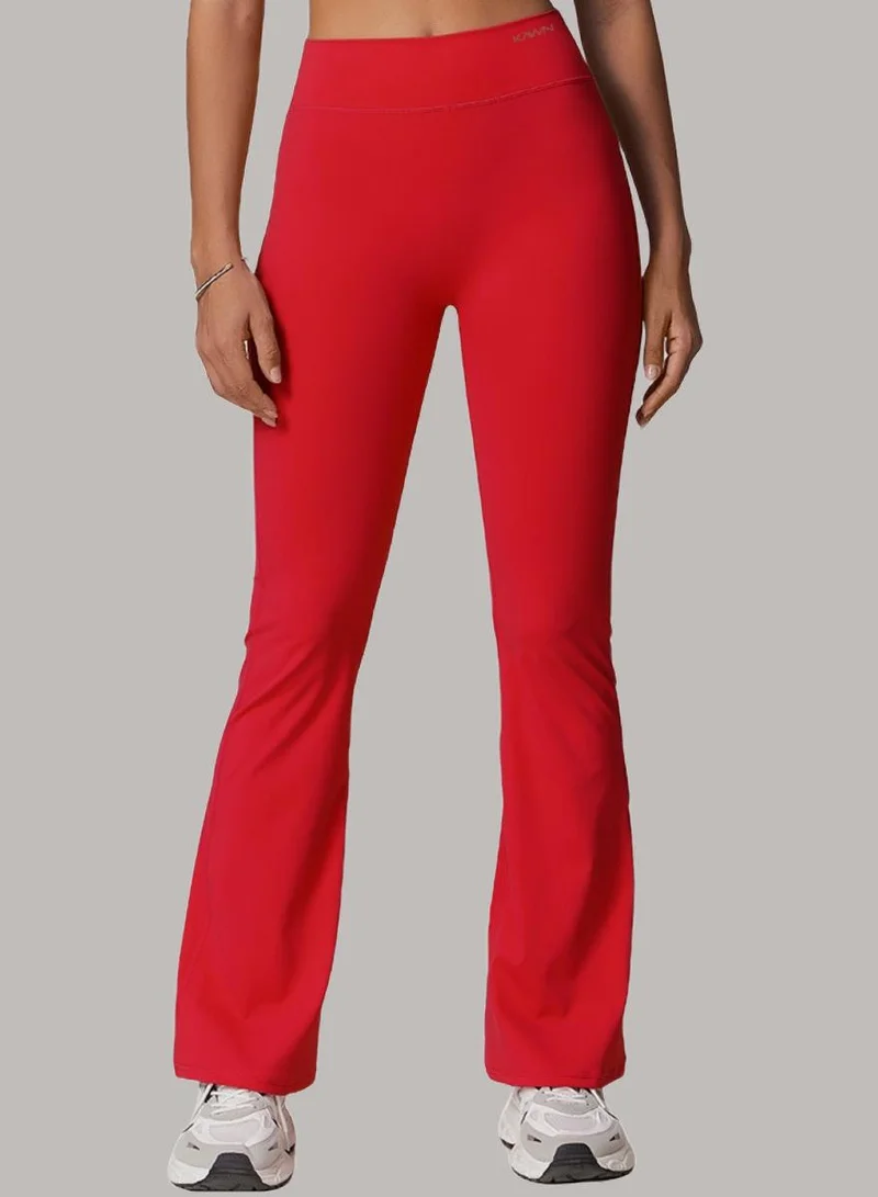 Womens High Waist Contour Workout sport Flared Leggings Yoga Pants Tummy Control Running Pants