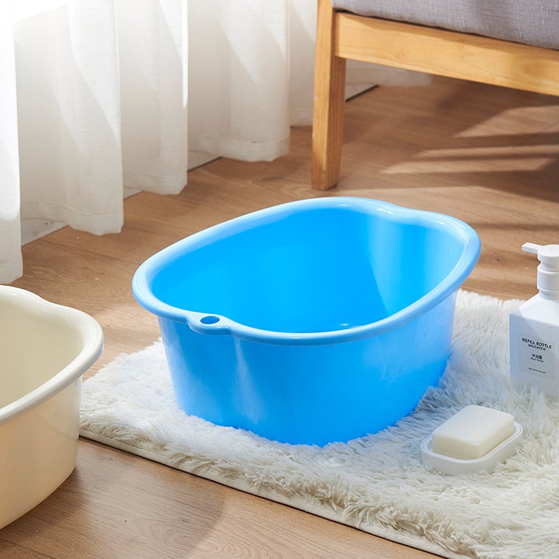 Thickened Massage Foot Bath Bucket Plastic Spa Foot Bath Foot Massage Apple-Shaped Foot Bath Bucket Foot Bath - Image 5