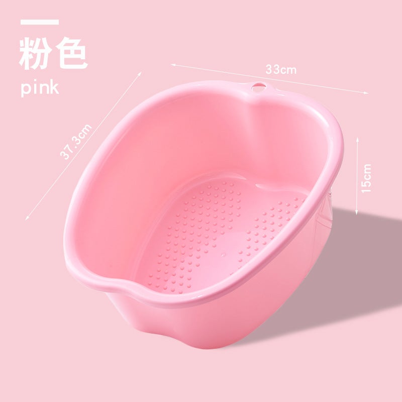Thickened Massage Foot Bath Bucket Plastic Spa Foot Bath Foot Massage Apple-Shaped Foot Bath Bucket Foot Bath - Image 1