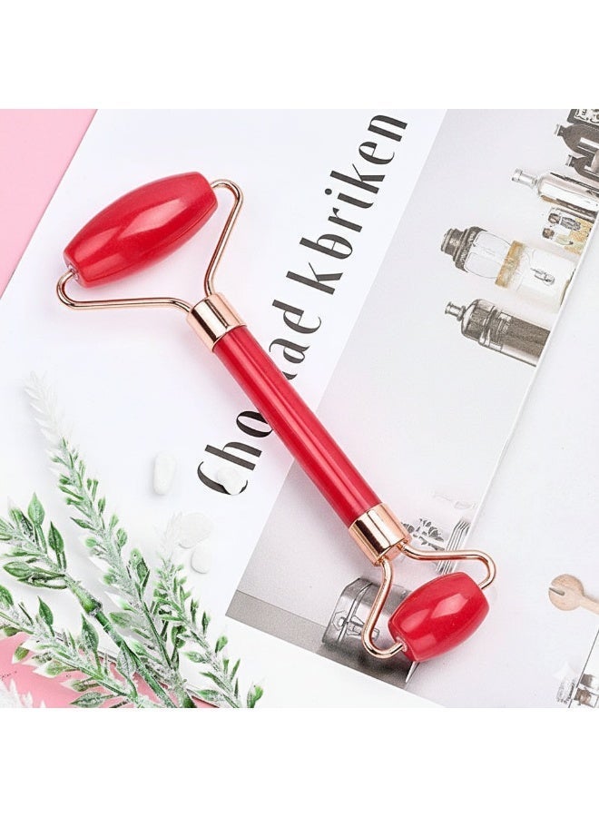 Red Facial Massager and Roller for Skin Tightening and Anti-Wrinkle - Image 2