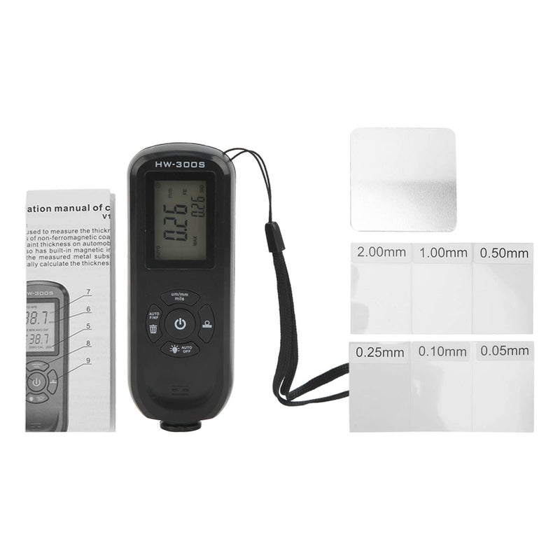 Digital Paint Coating Thickness Gauge Handheld Meter In Black - Image 2