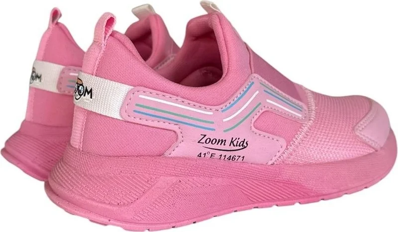 Liger Kids Elastic Sports Shoes Pink