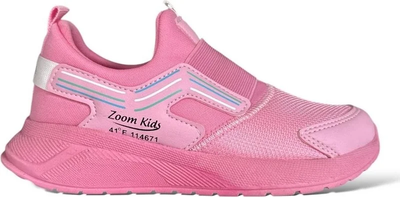 Liger Kids Elastic Sports Shoes Pink