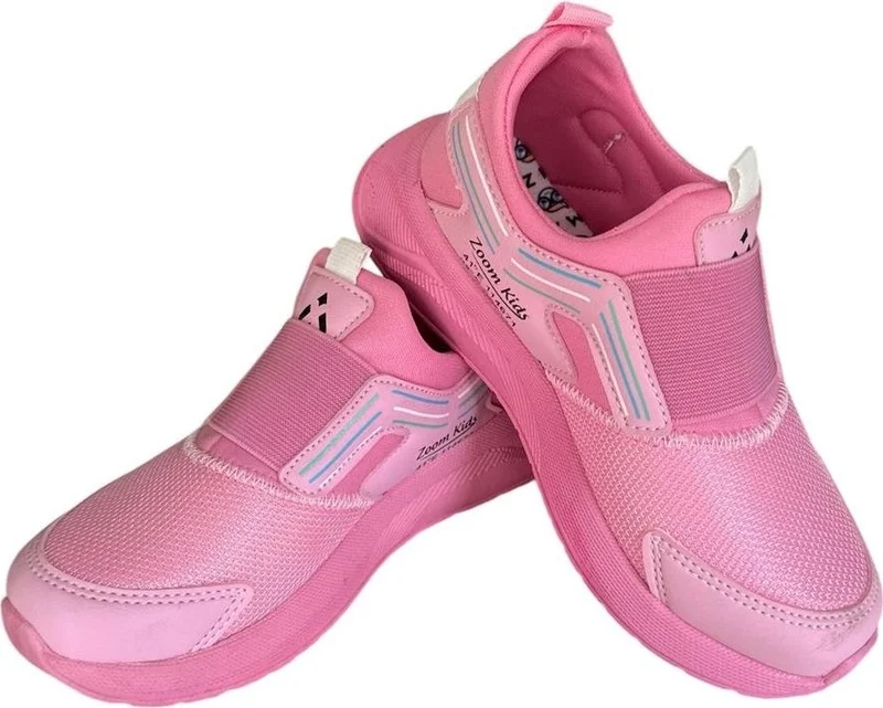 Liger Kids Elastic Sports Shoes Pink