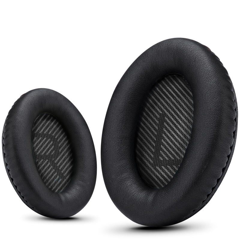 Krone Kalpasmos Premium Ear Pad Replacement for Bose Headphones Earpads, Compatible with Bose QuietComfort 35 ii /QC35 /QC25 /QC2 /QC15 /Ae2 /Ae2i /Ae2w /SoundTrue & SoundLink, by Krone Kalpasmos â€“ Classic Black - Image 1