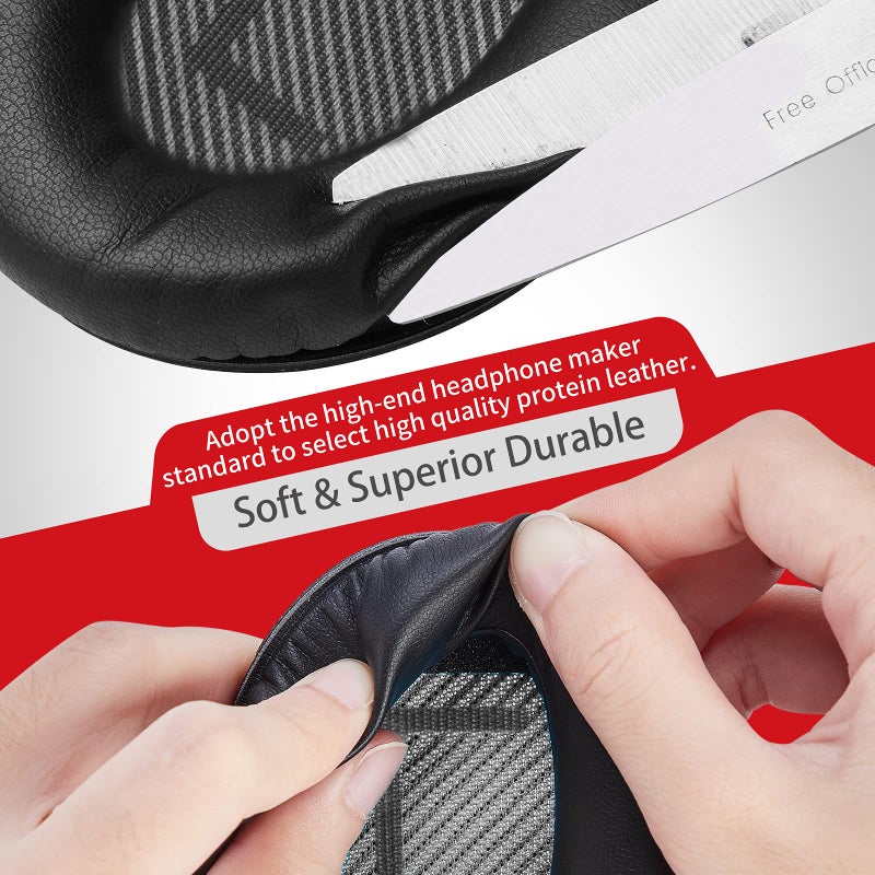 Krone Kalpasmos Premium Ear Pad Replacement for Bose Headphones Earpads, Compatible with Bose QuietComfort 35 ii /QC35 /QC25 /QC2 /QC15 /Ae2 /Ae2i /Ae2w /SoundTrue & SoundLink, by Krone Kalpasmos â€“ Classic Black - Image 3