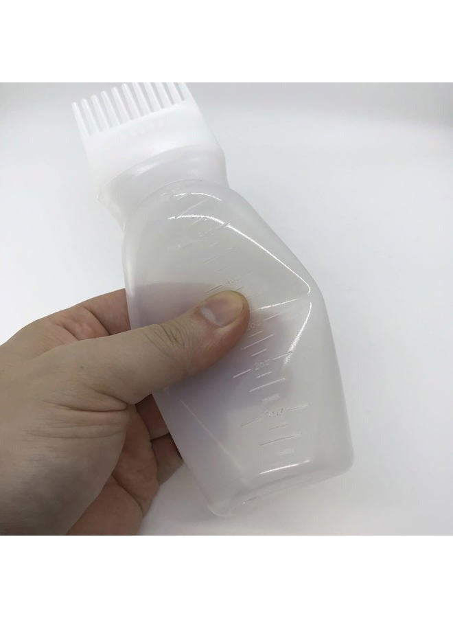 JADEWELL 4 Pack Root Comb Applicator Bottles for Hair Color Dye 6 Ounce Oil Bottle for Scalp Treament Essential and Bleach with Graduated Scale BPA Free - Image 4