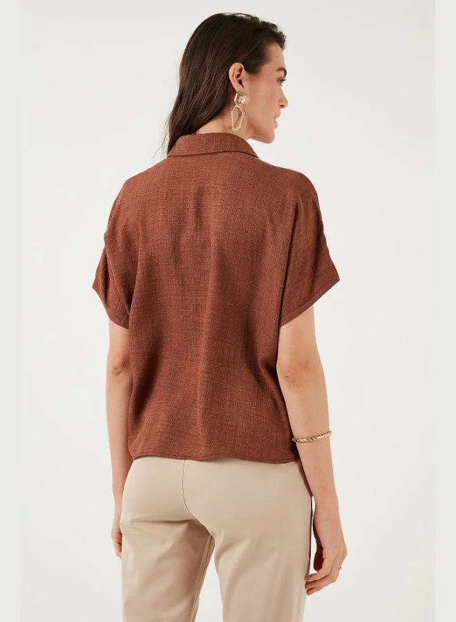 Lela  Lela Lace Relaxed Fit Short Sleeve Shirt Women's SHIRT 5865764 for Women | Best Price UAE