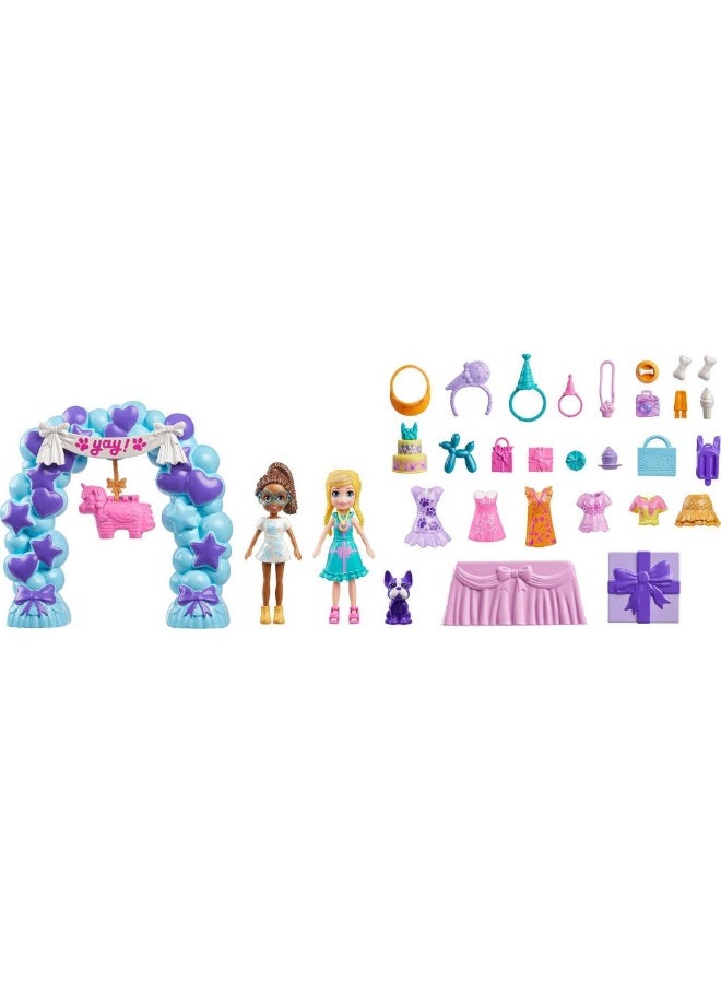 Polly Pocket مجموعة قصص حفلة عيد الميلاد من بولي بوكيت (37 قطعة) - Image 2