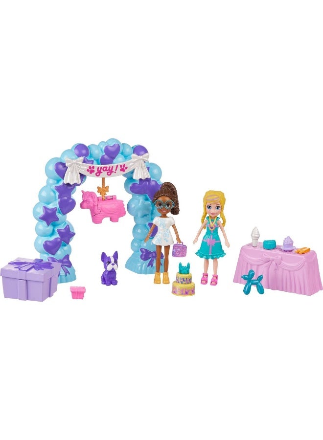 Polly Pocket مجموعة قصص حفلة عيد الميلاد من بولي بوكيت (37 قطعة) - Image 1