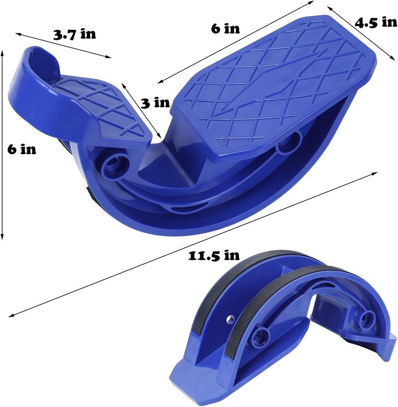 Hausse Foot Stretcher, Calf Stretcher for Plantar Fasciitis, Non-slip Stretching Foot Rocker for Home Office (Blue) - Image 3