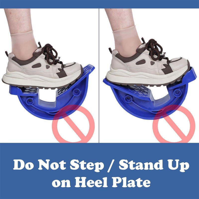 Hausse Foot Stretcher, Calf Stretcher for Plantar Fasciitis, Non-slip Stretching Foot Rocker for Home Office (Blue) - Image 4