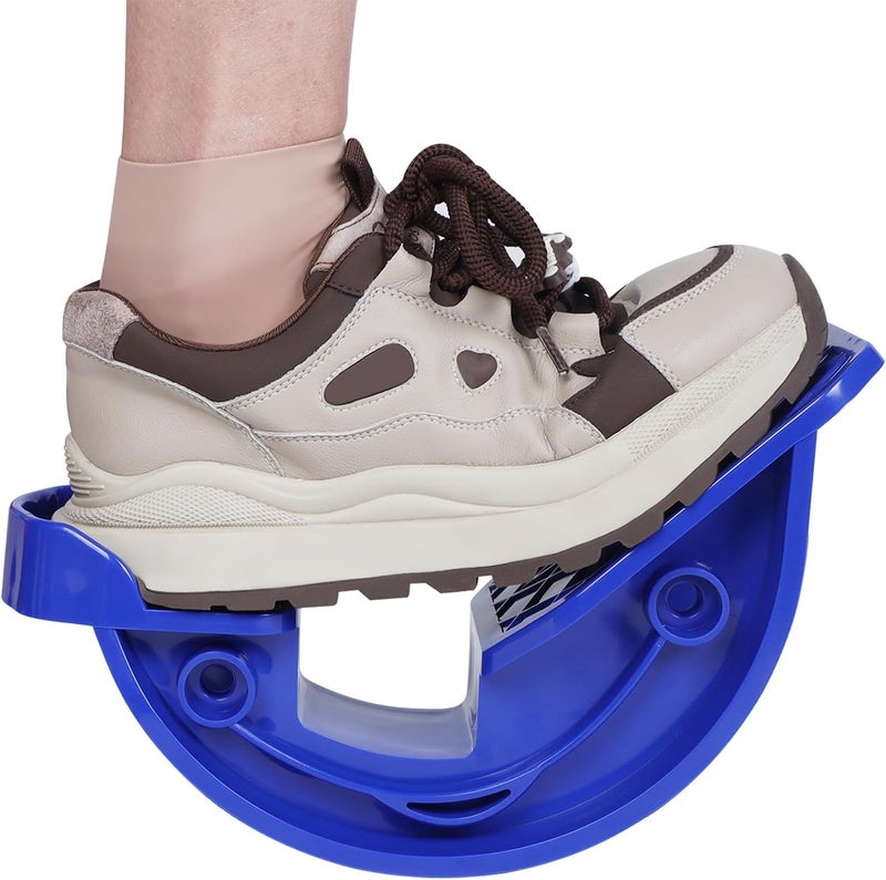 Hausse Foot Stretcher, Calf Stretcher for Plantar Fasciitis, Non-slip Stretching Foot Rocker for Home Office (Blue) - Image 2