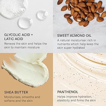 Mii Cosmetics Brighten Renew Hand Exfoliant Nourishing Hand Exfoliator Hand Exfoliating Scrub with Glycolic Acid and Panthenol Hand Scrub Exfoliator for YouthfulLooking Hands 300ml - Image 5