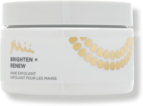 Mii Cosmetics Brighten Renew Hand Exfoliant Nourishing Hand Exfoliator Hand Exfoliating Scrub with Glycolic Acid and Panthenol Hand Scrub Exfoliator for YouthfulLooking Hands 300ml - Image 1