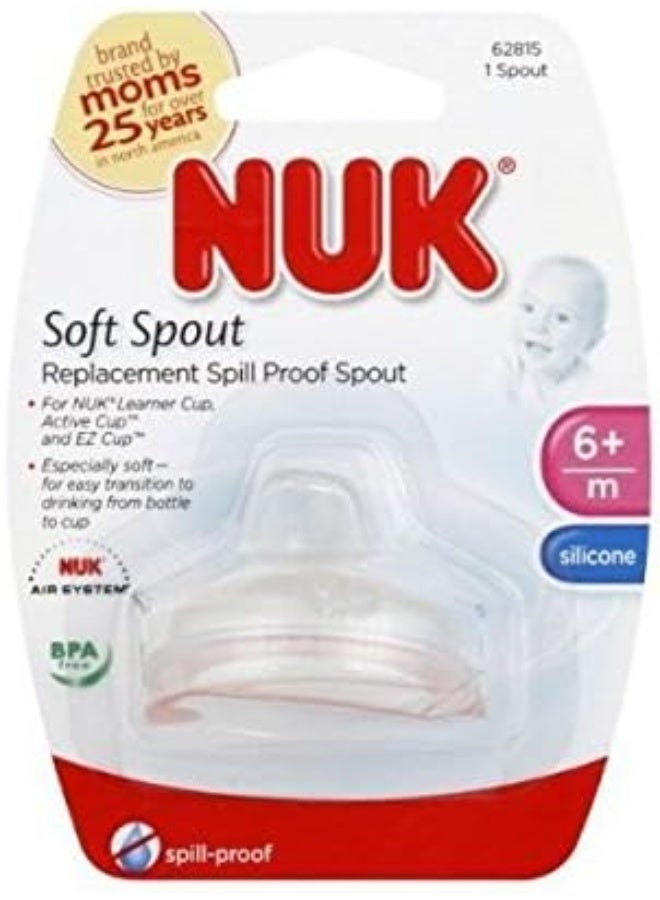 Nuk Replacement Spouts Clear Silicone - 9 Pack - Image 2