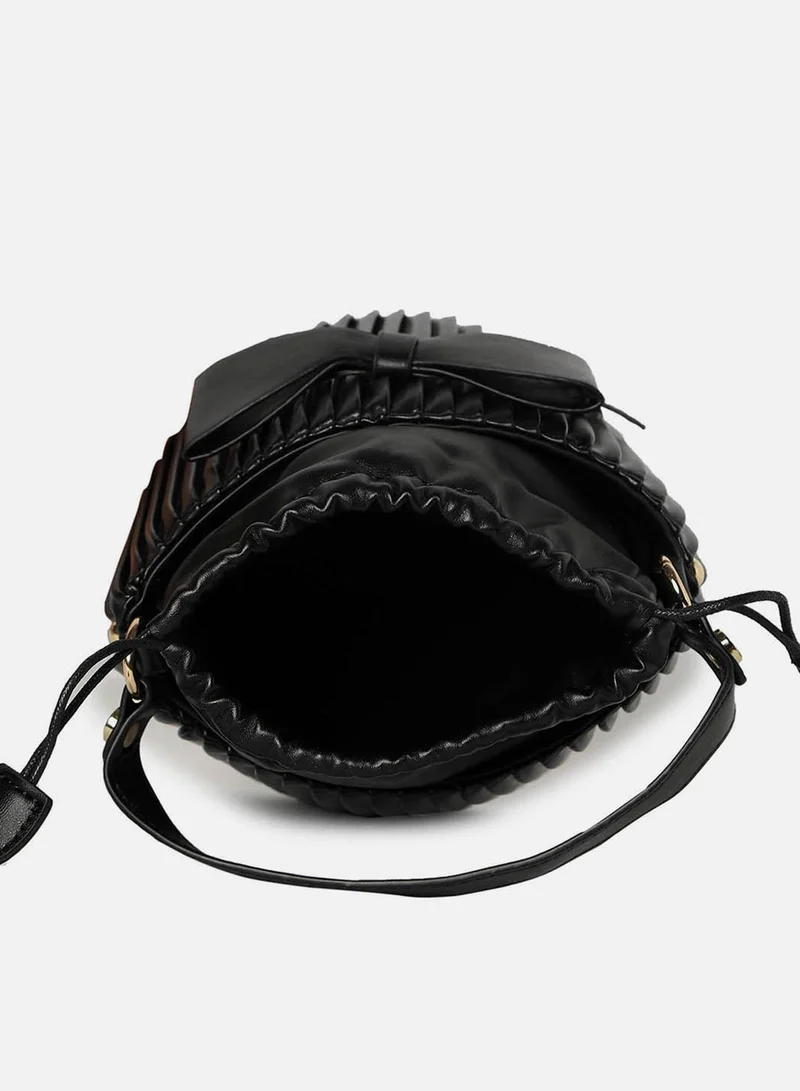 صوص هاوت حقيبة دلو فحم أسود