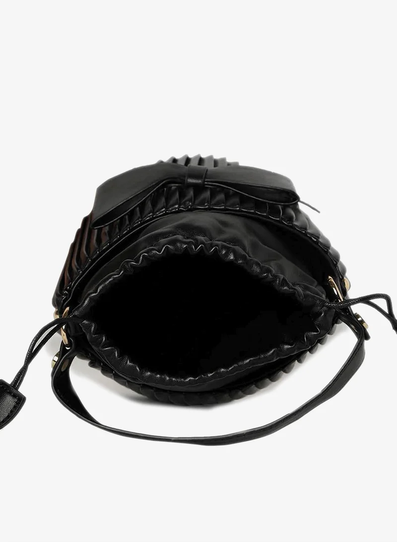 Haute Sauce Charcoal Black Bucket Bag