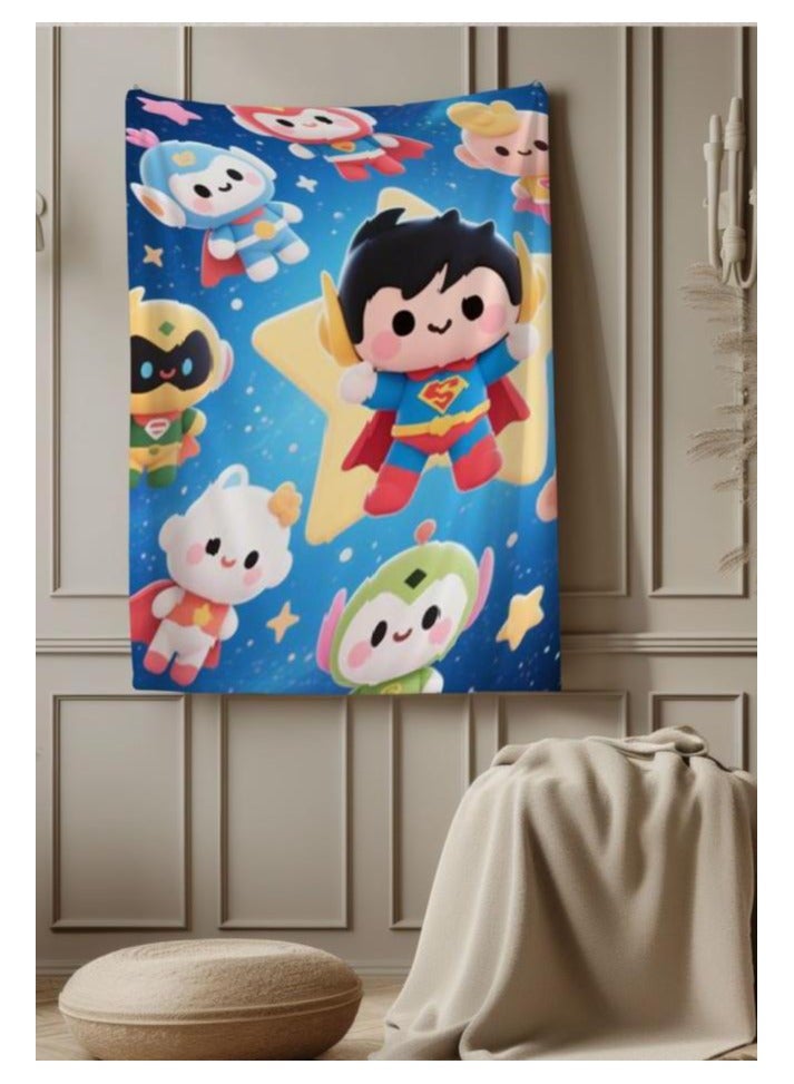 general Children's or student cartoon flannel thin blanket (warm and comfortable, suitable for sleep, games) 100cm*150cm - 614 - Image 4
