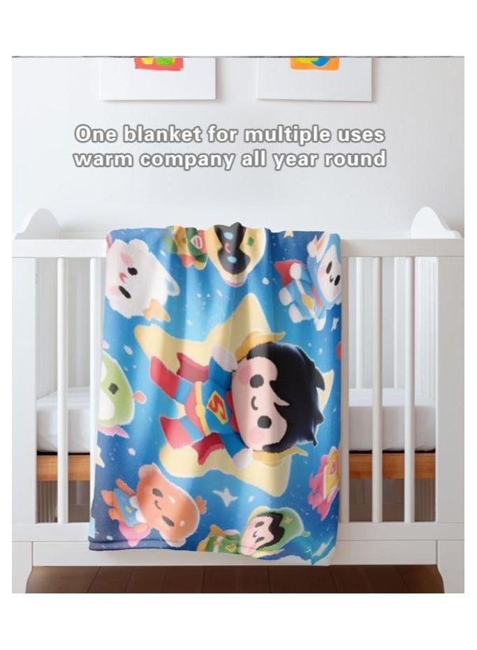 general Children's or student cartoon flannel thin blanket (warm and comfortable, suitable for sleep, games) 100cm*150cm - 614 - Image 5