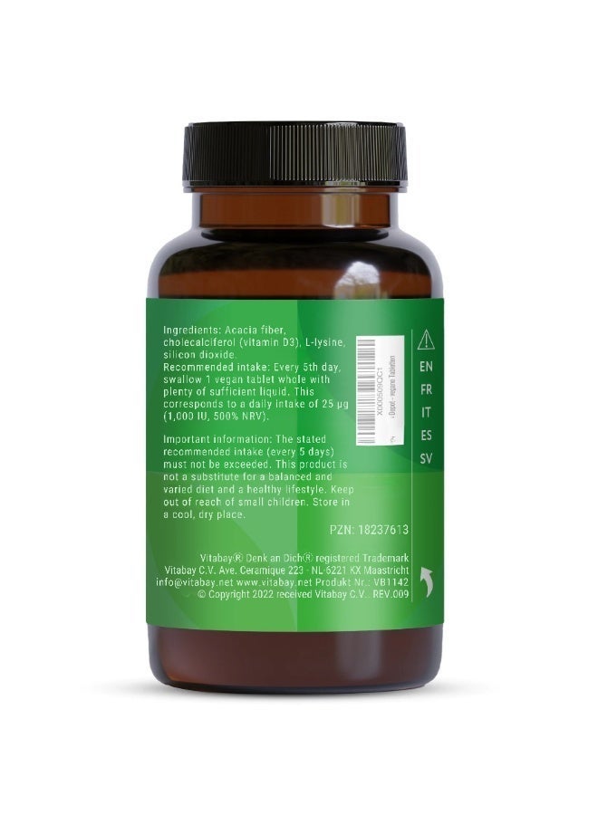 Vitabay Vitamin D3 Depot 5,000 IU - 120 Vegan Tablets - Image 4