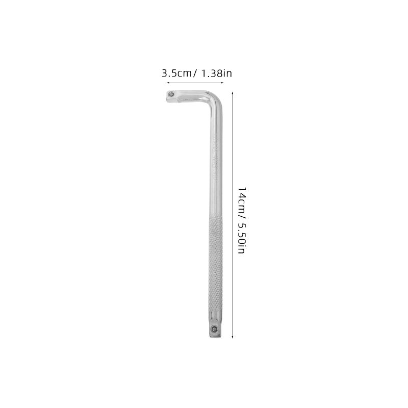 Angle Socket Adapter, L-Shaped Bend Rod for Tight Spaces, Universal Joint Design - Image 2