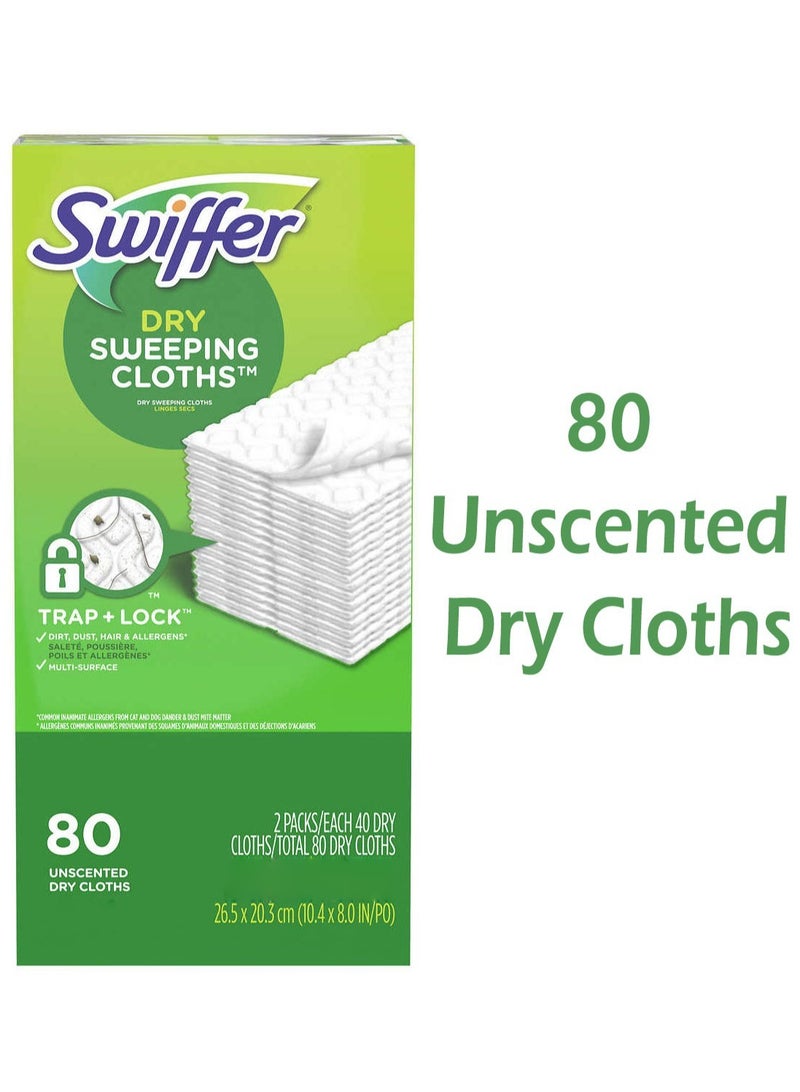 Swiffer 80-Piece Unscented Sweeper Dry Sweeping Cloths With Trap and Lock Technology - Image 1