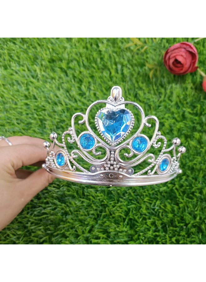 Direct Sales Girl Princess Birthday Gift Ice Snow Elsa Princess Plastic Cane Magic Stick Fairy Stick Suit-Color:White Two-piece Set (customized) - Image 3